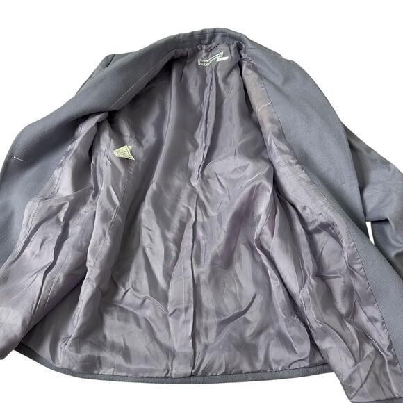 Emporio Armani Purple Wool & Cashmere Blend Women's Blazer Size 42 or 10 | 53-14 - Picture 3 of 8